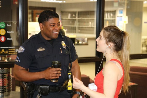 Police Officer with Student