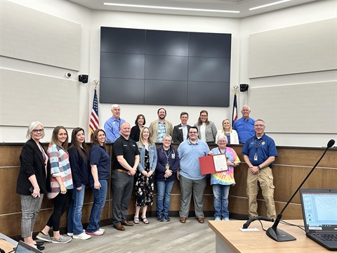 Littleton Dispatch team and City Council members 