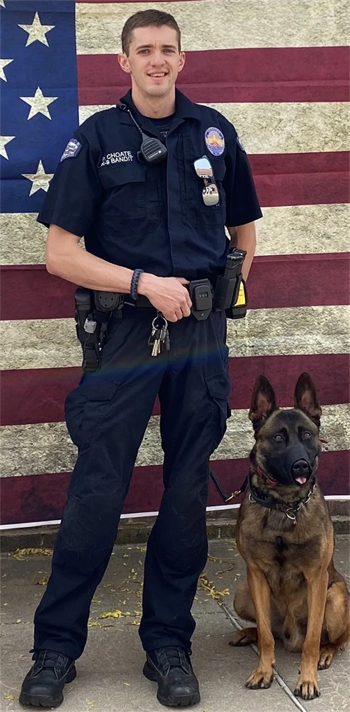 Officer Choate and K9 Bandit