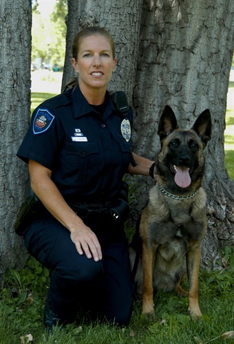 Officer Geiser and K9 Kiya