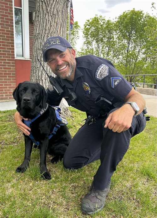 Officer Redmond and K9 Rudder